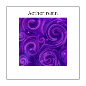 Aether resin